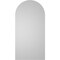 Ekena Millwork Round Top Surface Mount PVC Gable Vent w/ 2"W x 1-1/2"P Brickmould Frame, 14"W x 28"H GVPRT14X2802SN - alternate 4